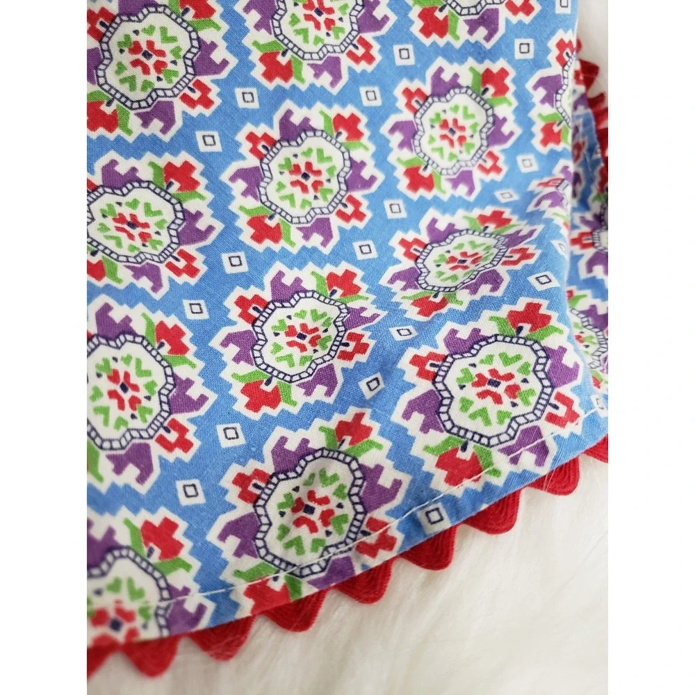 handmade Vintage Apron mod 70s floral grandma kitchen baker Mcm Mom Cottagecore